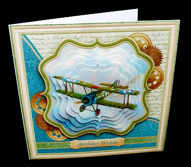 Vintage Raf Biplane 7.5 Pyramage Mini Kit by Diane  Hitchcox