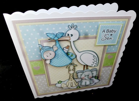 New Baby Boy Stork Mini Kit by Diane  Hitchcox