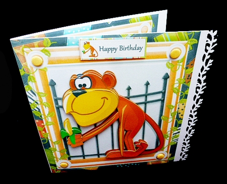 Cheeky Monkey 8x8 Mini Kit by Diane  Hitchcox
