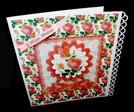 Floral Border - Roses 1 by Diane  Hitchcox