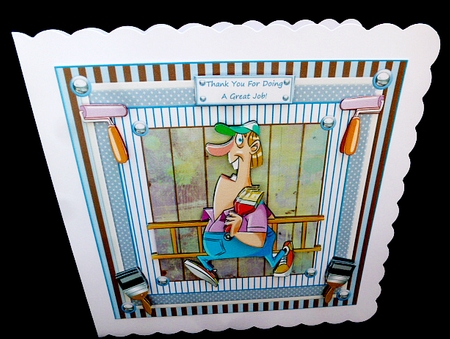 The Decorator Decoupage 7x7ins Topper by Diane  Hitchcox