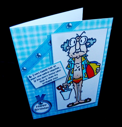Gus has a weird relative quick card by Diane  Hitchcox