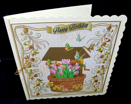 Garden Tulips Birthday/ Mothers Day Card by Diane  Hitchcox