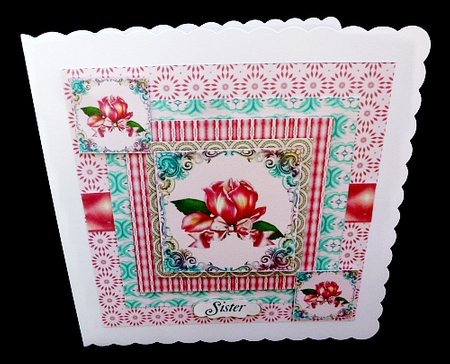 8x8 Flower Layers 7 by Diane  Hitchcox