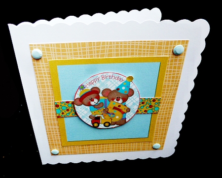 MixnMatch - Clown Bear Age 5 by Diane  Hitchcox