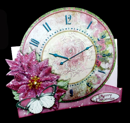 Christmas Clock Stepper Card Kit 936 by Diane  Hitchcox