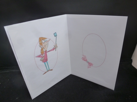 Teen with selfie stick insert by Diane  Hitchcox