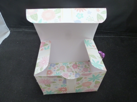 Gift Box Pretty Colourful Flowers with Bow Decoupage by Diane  Hitchcox