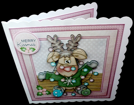 Christmas Lights Mini Kit Christmas Reindeer by Diane  Hitchcox