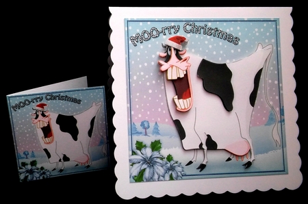MOO-rry Christmas by Diane  Hitchcox