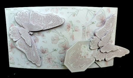 Watercolour Floral with Butterflies Card/Money Envelope Mini Kit by Diane  Hitchcox