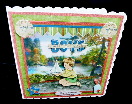 By the river card mini kit & decoupage by Diane  Hitchcox