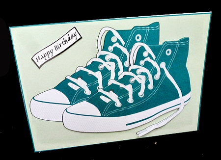 Trendy Runners - Card front / topper by Diane  Hitchcox