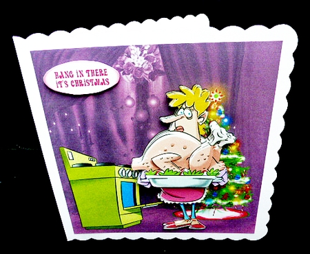 SO THIS IS CHRISTMAS HUMOROUS CARD FRONT by Diane  Hitchcox