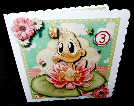 8x8 Mini Kit, Ducky on the Lily Pad by Diane  Hitchcox