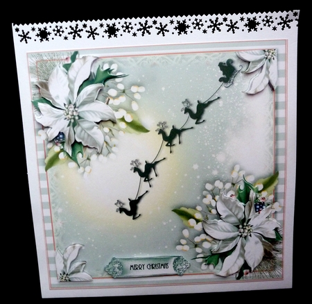 Christmas Sleigh Card Front Kit by Diane  Hitchcox