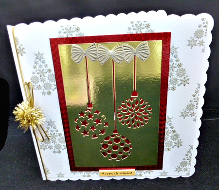Dark Gold Christmas Tree Backing Paper by Diane  Hitchcox