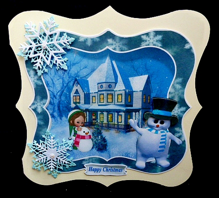 shaped card or topper by Diane  Hitchcox