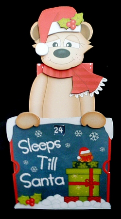 On the Shelf Sleeps Till Santa Card Kit - Cute Little Christmas Meerkat Frank by Diane  Hitchcox