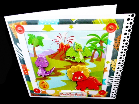 Dinosaur Birthday Party 8x8 Mini Kit by Diane  Hitchcox