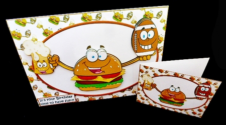 Enjoy a birthday smile guys rugby mini kit by Diane  Hitchcox