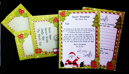 Xmas Santa has a Snowball Fight Letter to and from Santa by Diane  Hitchcox