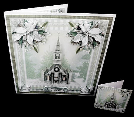 The Christmas Church Card Front Kit  by Diane  Hitchcox
