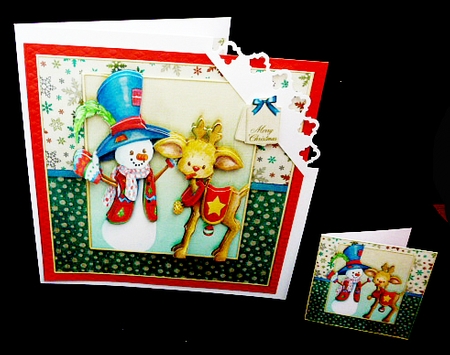 Cute Christmas Cardtopper 1002 by Diane  Hitchcox