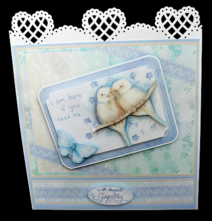 Im Here If You Need Me 8x8 Sympathy Decoupage & Insert Mini Kit by Diane  Hitchcox