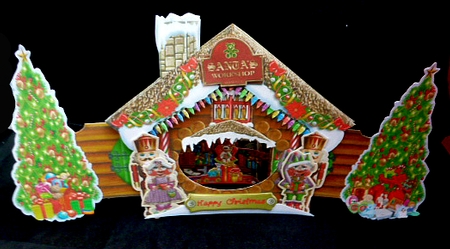 Santas Workshop 3d Scene it All Card & Envelope Kit by Diane  Hitchcox