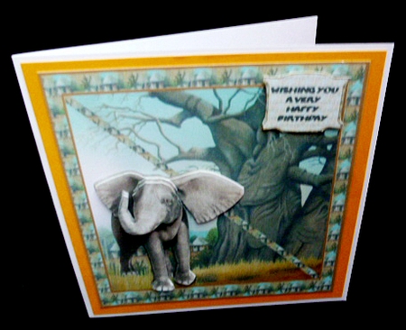 Elephant greetings by Diane  Hitchcox