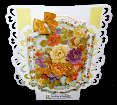Beautiful Bracket with Autumn Roses by Diane  Hitchcox