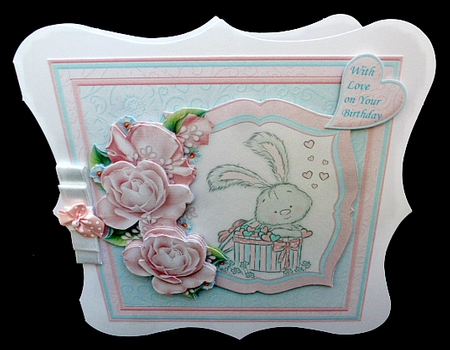 BUNNY LOVE 8x8 Decoupage & Insert Mini Kit All Occasions by Diane  Hitchcox