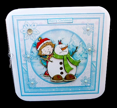 SALLYS SNOWMAN 8x8 Christmas Decoupage & Insert Mini Kit by Diane  Hitchcox