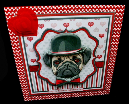 PUGS N KISSES 8x8 Various Occasions Decoupage & Insert Mini Kit by Diane  Hitchcox