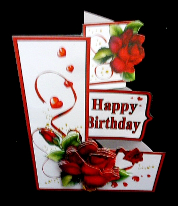 USK Red Roses (Birthday) by Diane  Hitchcox