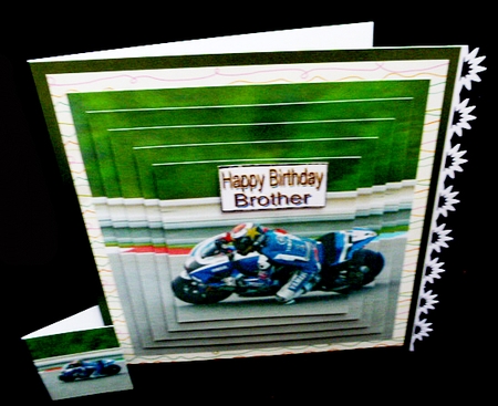 Sport - Bike Racing - 3D Pyrimage + Insert & Tag by Diane  Hitchcox