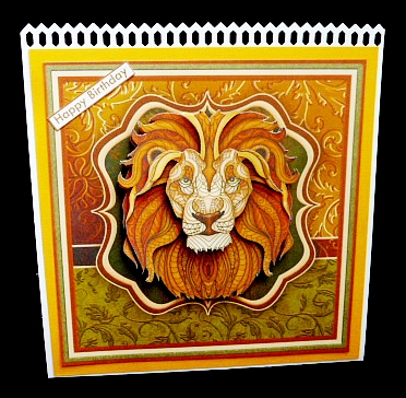 LION HEAD 8x8 Decoupage & Insert Mini Kit Various Occasions by Diane  Hitchcox