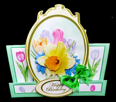 Centre Stepper   Spring flowers by Diane  Hitchcox