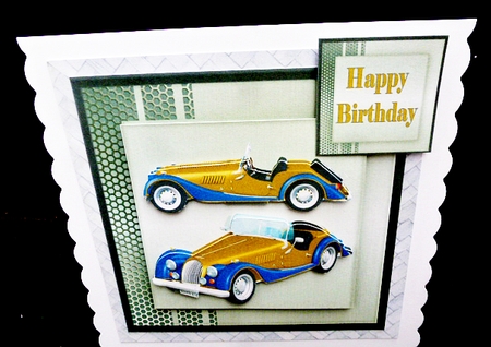 Blue and Yellow Morgans by Diane  Hitchcox