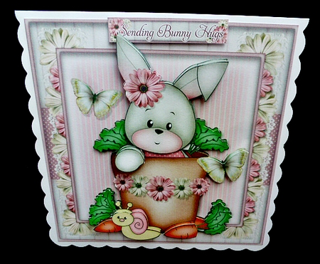 Bunny in Plant Pot Mini Kit by Diane  Hitchcox