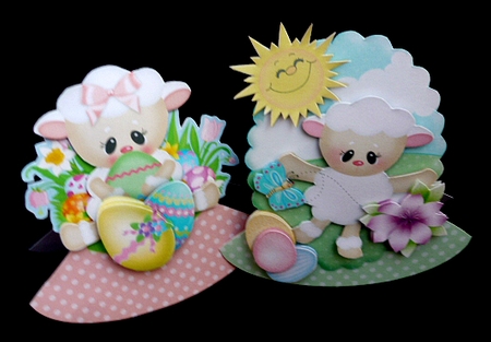 Little Lambs Mini Rocker Card Kit by Diane  Hitchcox