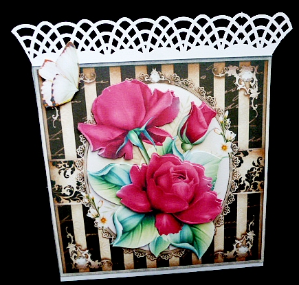 Red Pink Roses for All Occasions Card Mini Kit by Diane  Hitchcox