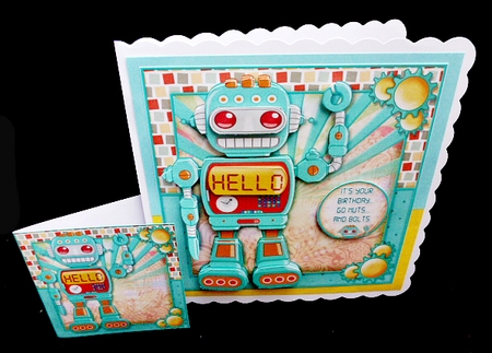 The Little Retro Robot by Diane  Hitchcox
