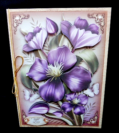 Violet Vintage Bouquet Card Mini Kit by Diane  Hitchcox