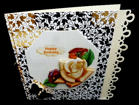 Octaganol Rose Series - Yellow rose by Diane  Hitchcox