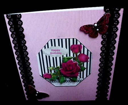 Octaganol Rose Series - Red rose by Diane  Hitchcox