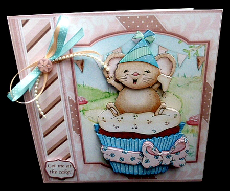 TOP OF THE CUPCAKE WORLD 8x8 Decoupage & Insert Mini Kit by Diane  Hitchcox