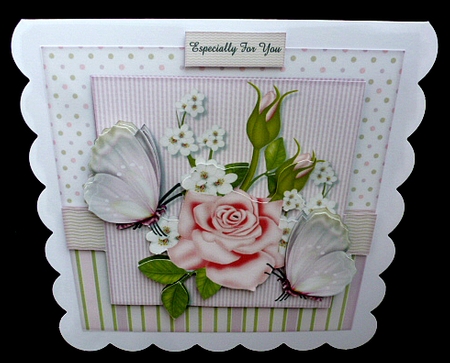 Vintage Roses & Butterflies by Diane  Hitchcox