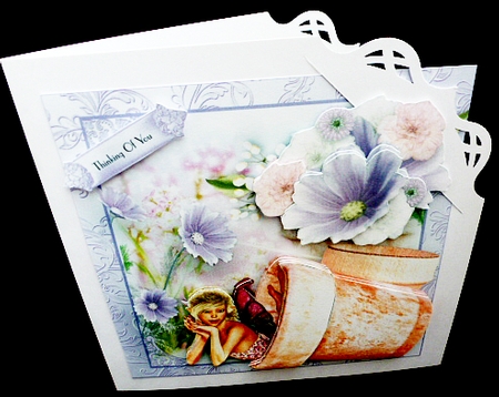 The Flower Pot Fairy Card Front Kit by Diane  Hitchcox